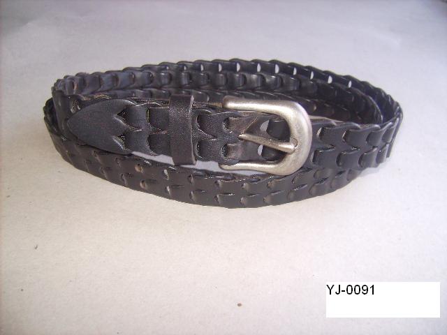 男士真皮串龍腰帶